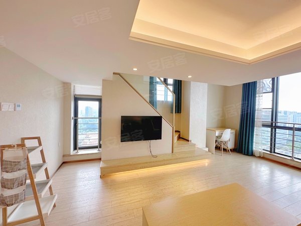 杭州西湖紫金港浙港国际整租三墩 浙大紫金港 两室一厅 精装loft公寓