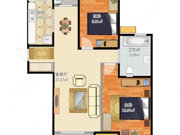 上海青浦华新西郊半岛名苑西郊半岛名苑 2室2厅1卫 配套齐全 精装修