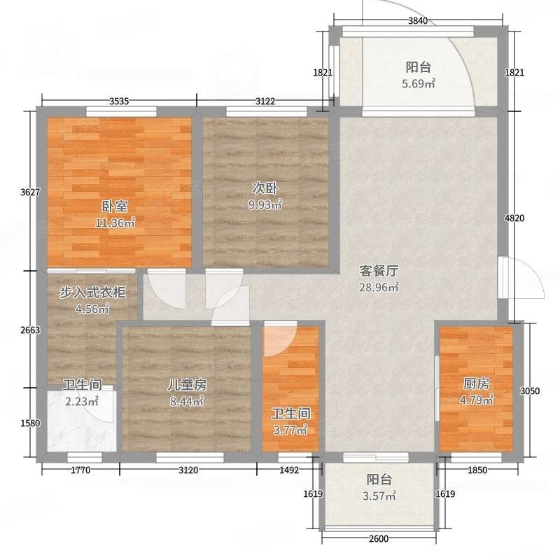 东城国际 套四 拎包入住中间楼层