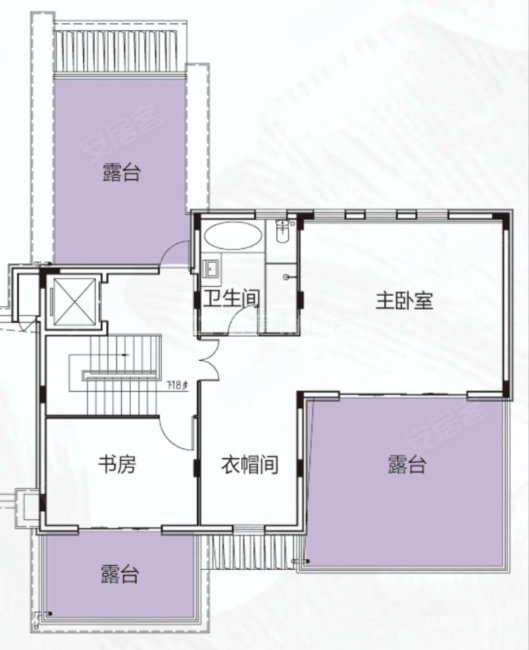 中天未来方舟E2组团择邻郡(别墅)4室2厅4卫267㎡南北999万