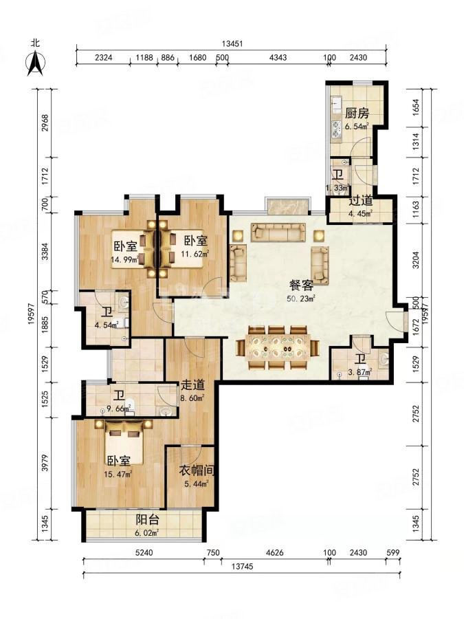 老静安丨华侨城苏河湾丨精致三房观小区园林水景空间感好