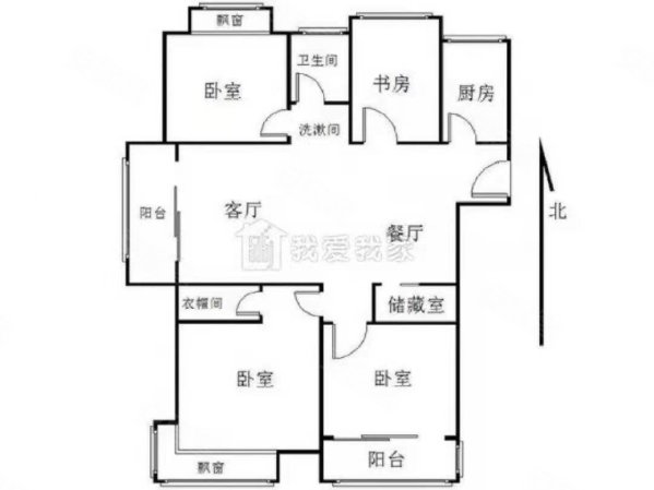 楚都小区4室2厅2卫175㎡南北49万