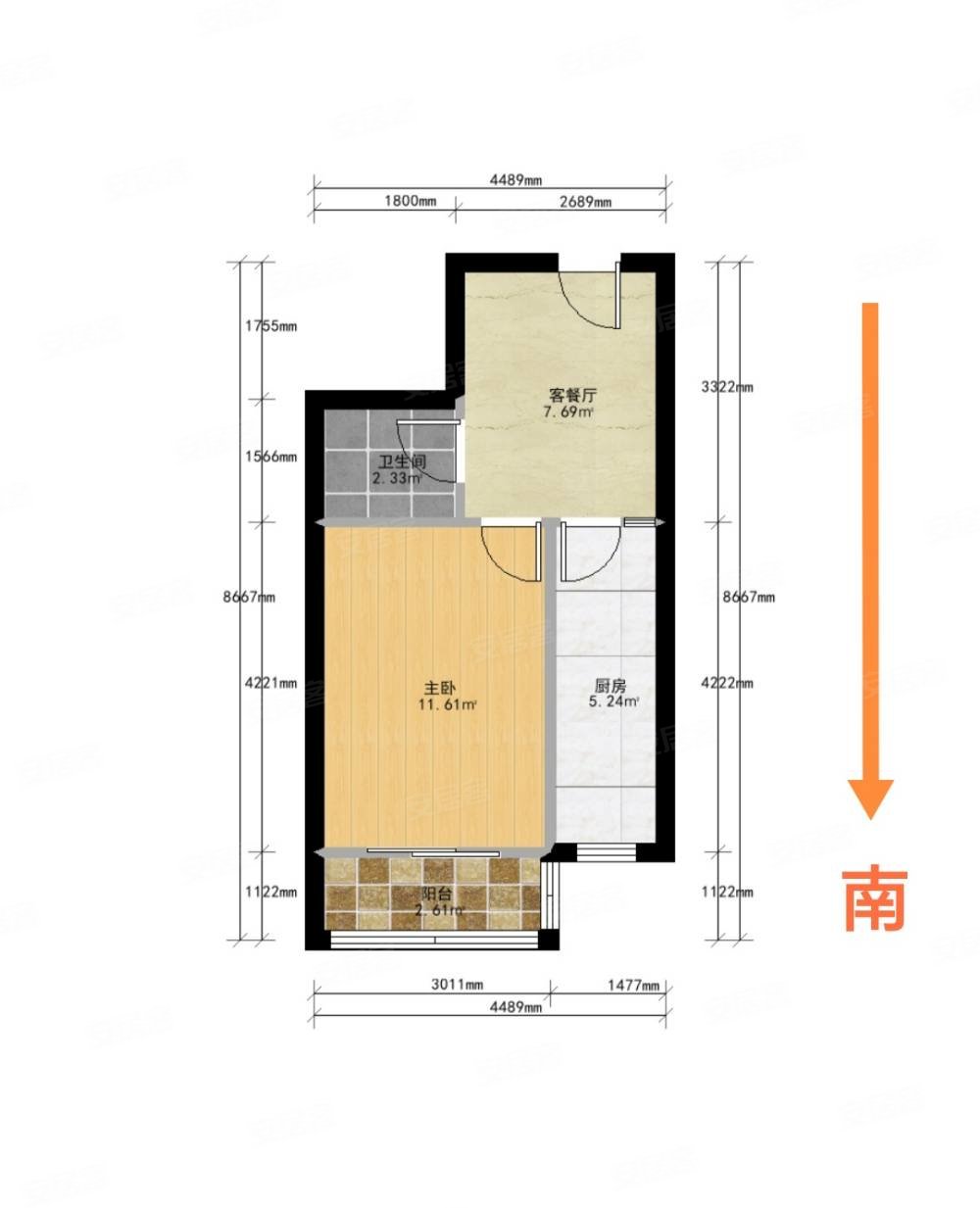 园丁公寓三楼阳面独单紧临地铁私产精装修