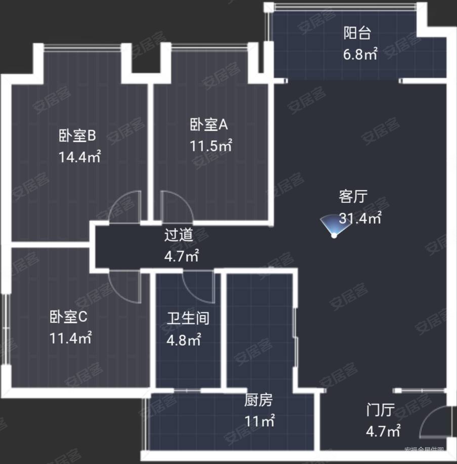 洛森堡映山麓山大道680号麓山大道一段630号3室2厅1