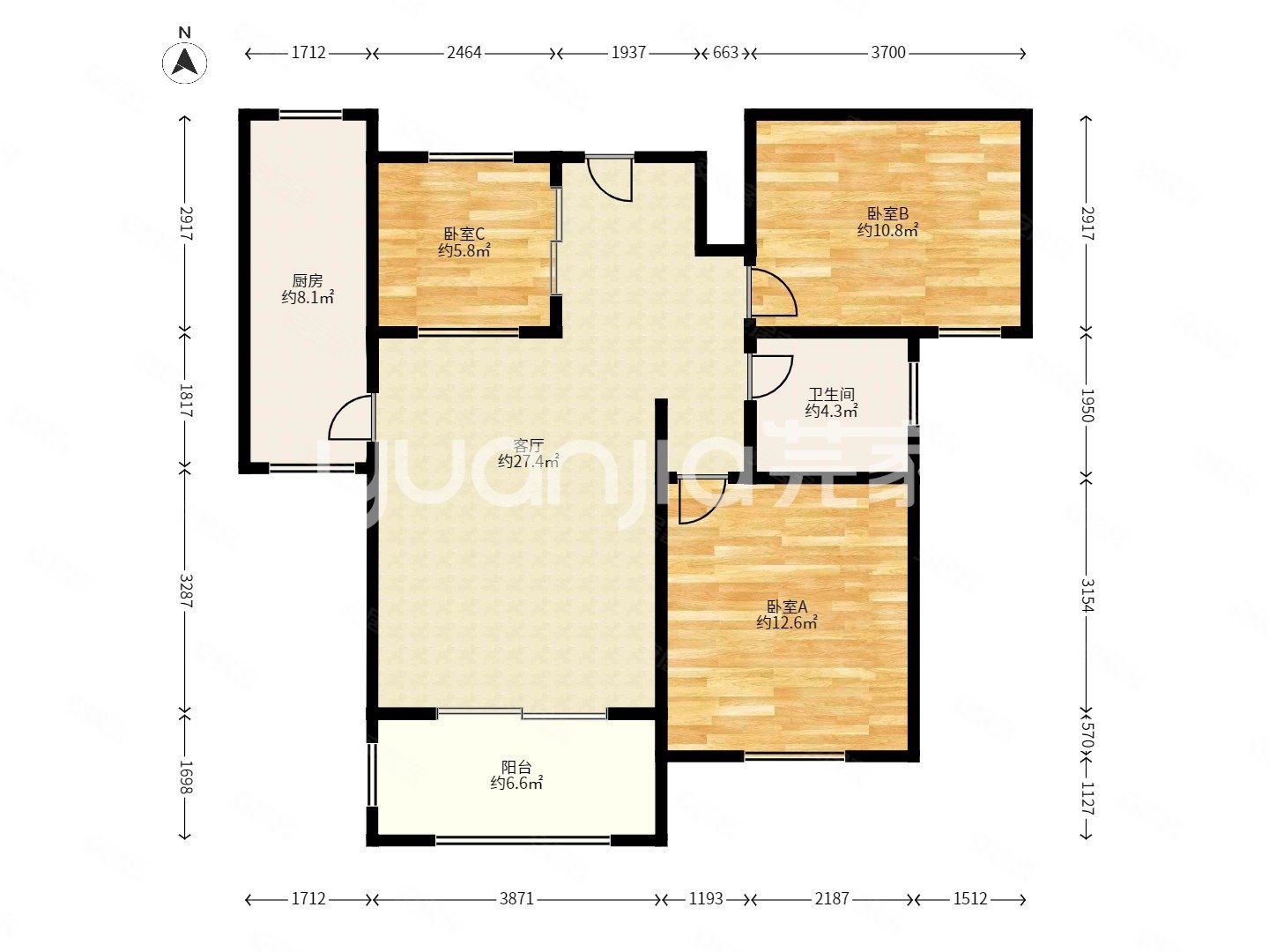 景悦星湖大两房靠近书房东急售看房方便