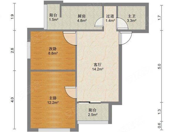 天津塘沽新港街新城家园新城家园 2室2厅1卫 84平 配套齐全 精装修