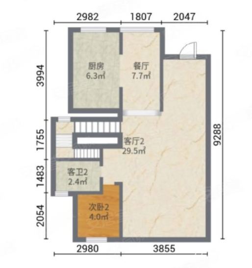 佛罗城堡7室2厅5卫505㎡南北772万