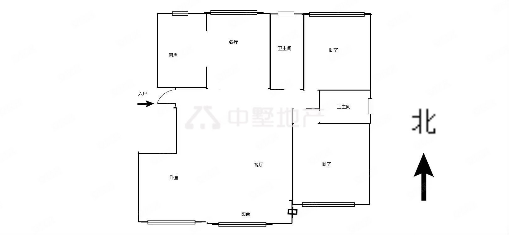 华城舜山名邸2室2厅2卫125㎡南北116万