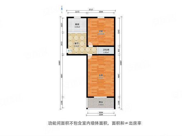 【多图】拜泉里,北仓租房,拜泉里 2室1厅1卫 1500.0元 55.