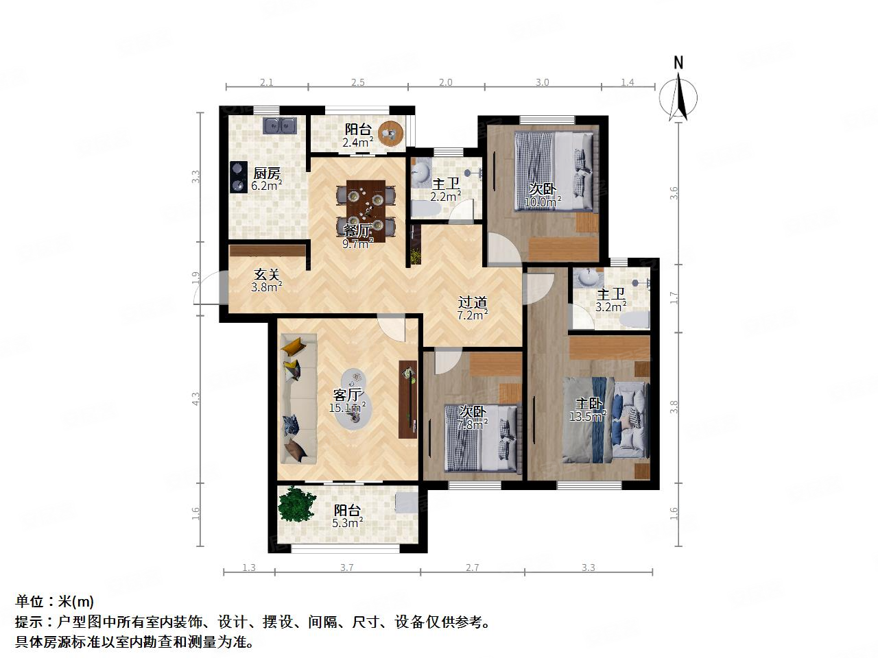 盛景嘉苑户型图图片