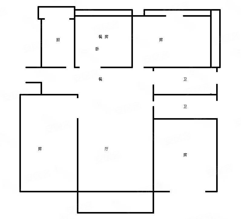 中建幸福城(C区一期)3室2厅2卫138㎡南北71万