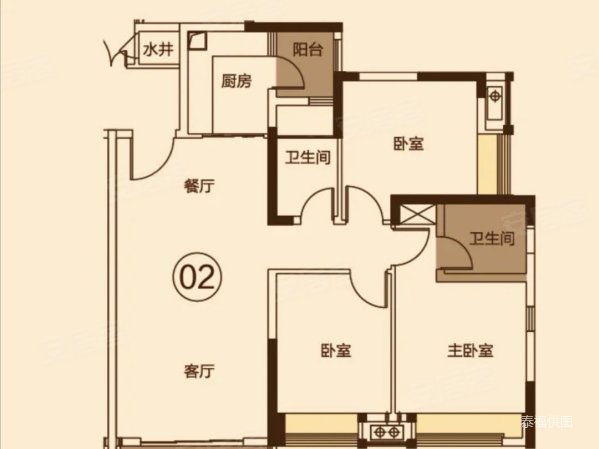 敏捷四季花园3室2厅2卫119.24㎡南北419万