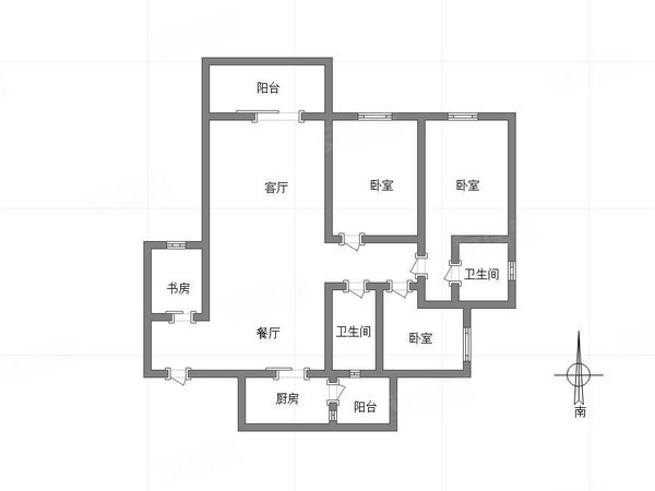 【多图】保利香雪,南桥寺租房,保利香雪 精装大三房 带书房 朝中庭