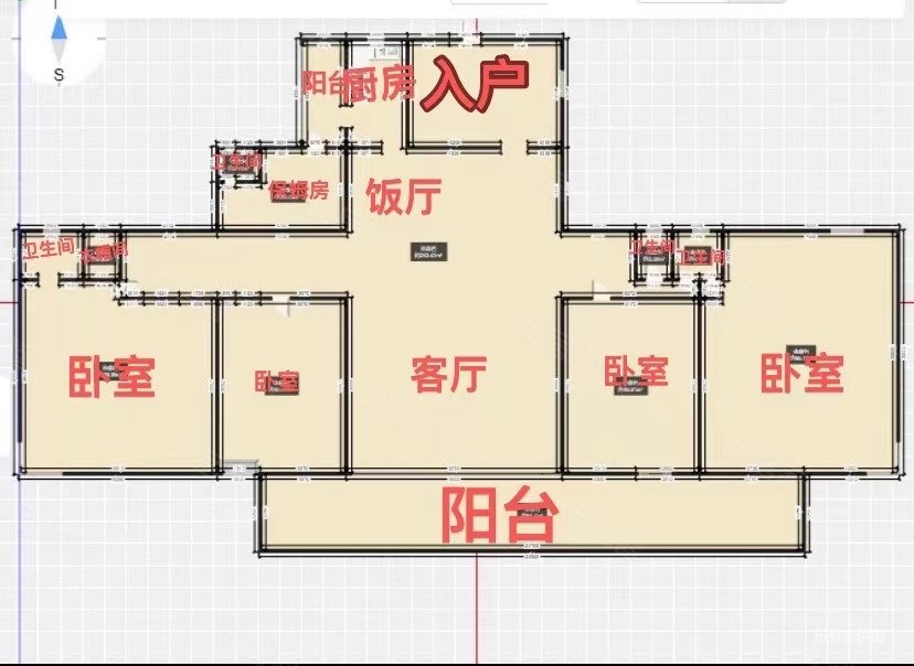 御林苑5室2厅3卫230㎡南128.8万