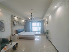 海口龙华滨海恒大海口湾精装一房一厅海景房，拎包入住，房间干净 家电家具齐出租房源真实图片