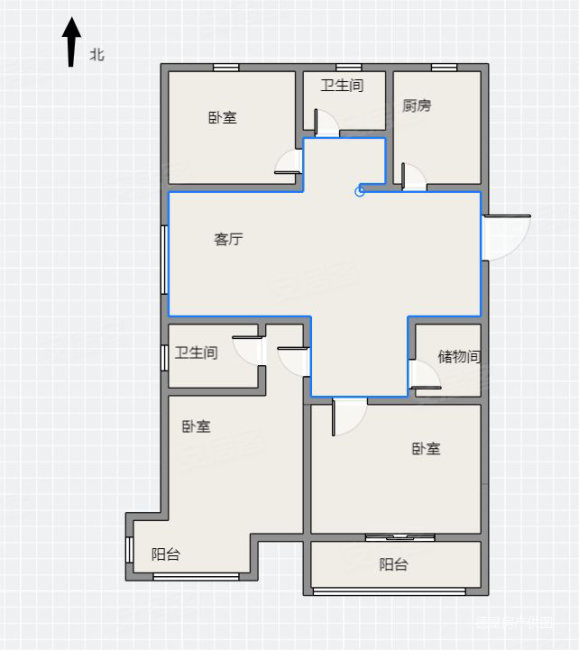 牡丹万象城3室2厅2卫128㎡南北85万