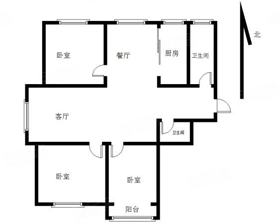 万福馨苑3室2厅2卫131.49㎡南北83.8万