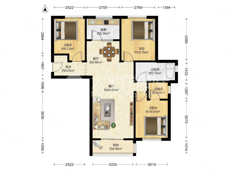 大华锦绣华城十五街区 精装好房 出行方便 近地铁 产权清晰