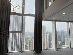 今日实拍高端公寓天廊T66弧形落地窗精装合适美容理发可注册