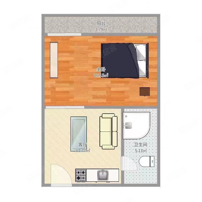 成德嘉园3室3厅2卫149㎡南北68万