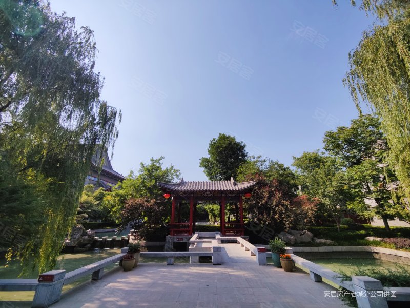 5980买地铁口4a级景区河洛古城的洋房四合院公园环境好