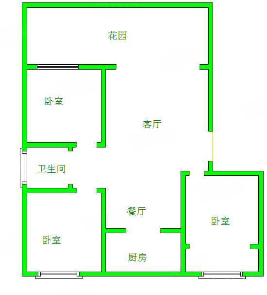 水城印象3室2厅1卫93.76㎡南北51.8万