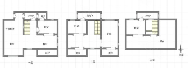 鸿笙苑B区(别墅)4室2厅3卫118㎡南北160万