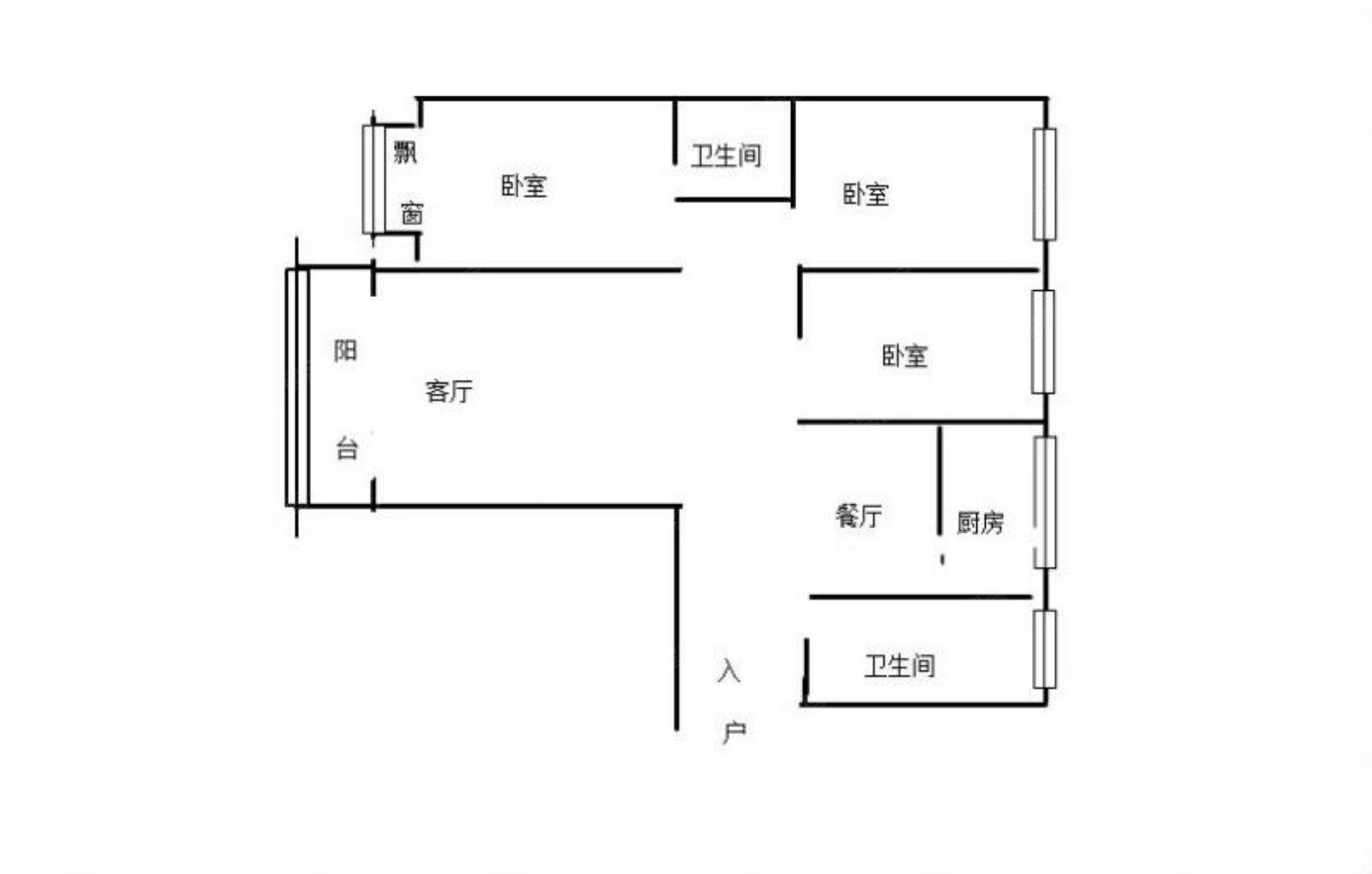 丰泽园(孟津) 电梯 双卫 商品房 高楼层采光充足 钥匙在手