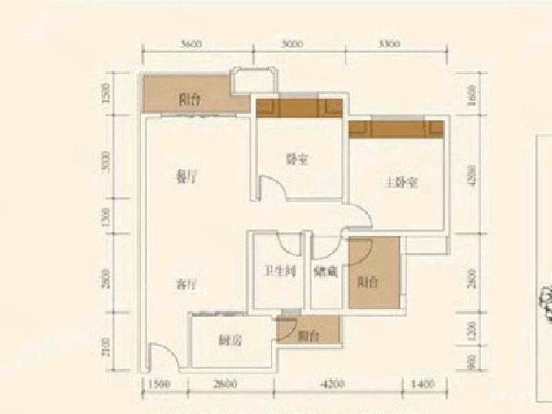 照母山轻轨口公园旁协信星都会精装三房两卫家具家电齐