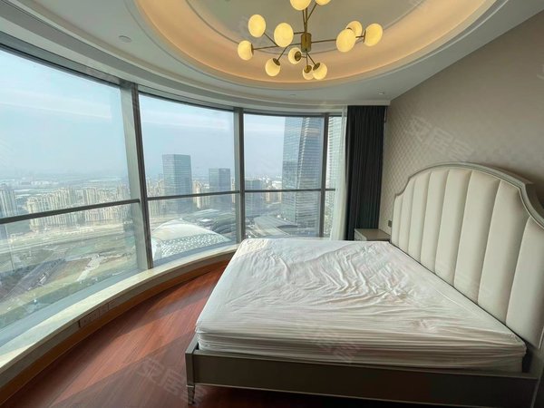 苏州工业园湖西苏州中心9号小区东方之门 苏州中心高端公寓 新出湖景2