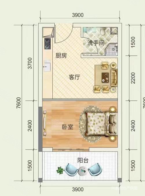 安吉70年现房投自必看户型方正