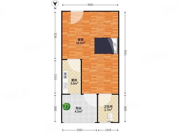 深圳南山大冲大冲新城花园大冲蕞具性价比的单间近地铁中高楼层朝南向