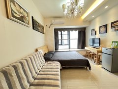 三亚吉阳荔枝沟租过冬半年 恒大御府一室一厅温馨漂亮家具全干净 密码锁出租房源真实图片