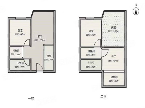 宝龙国际公寓3室2厅2卫55㎡南北150万