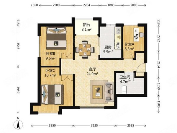 汕头龙湖东海岸长平海湾一城长平海湾一城!新中式装修!拎包入住!