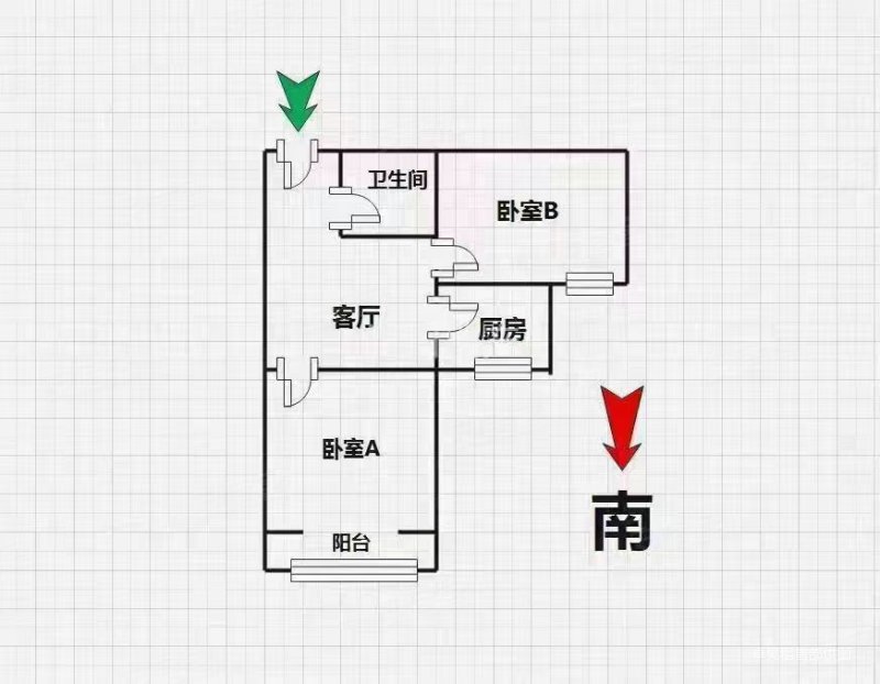 怡和世家2室1厅1卫67.88㎡南230万