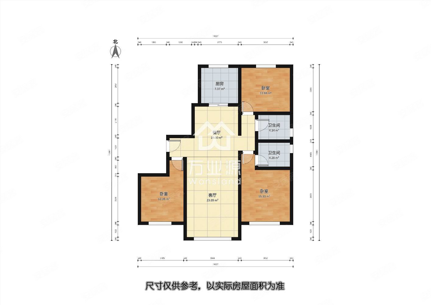 学府世家中间楼层业主诚意出售户型格局合理