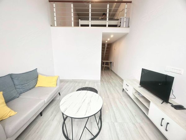 高新区租房,融创海豚湾地铁房,好老师培训旁,精装网红复式楼公寓拎包