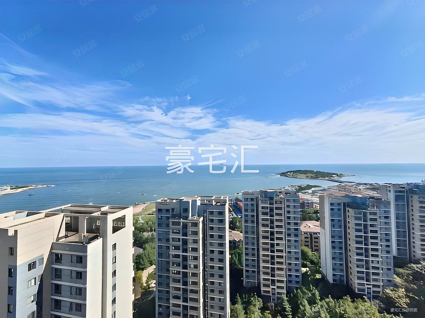 直联业主东区全海景套三带大车位通透全明麦岛金岸