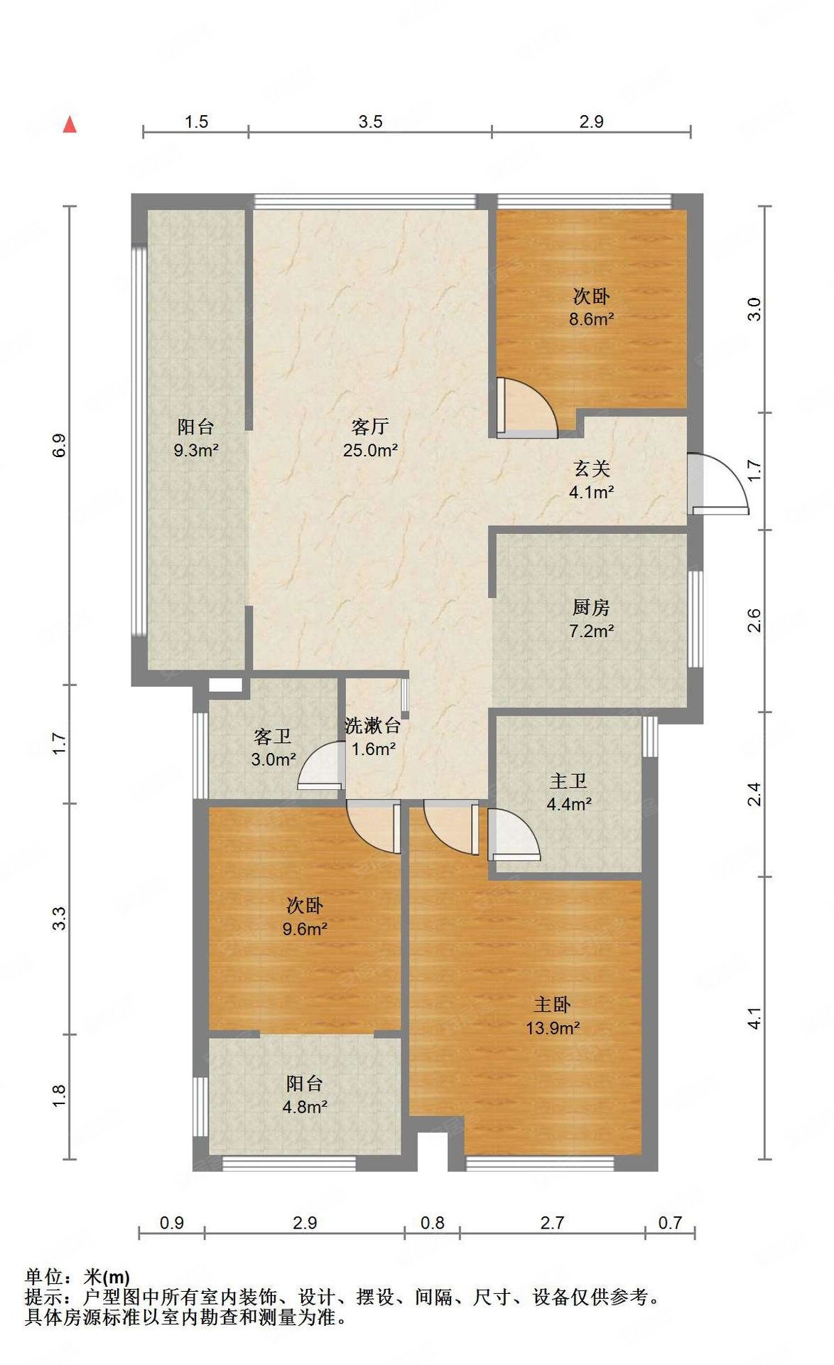 绿城杨柳郡紫荆苑二手房,125万,3室2厅,2卫,110平米-柳州安居客