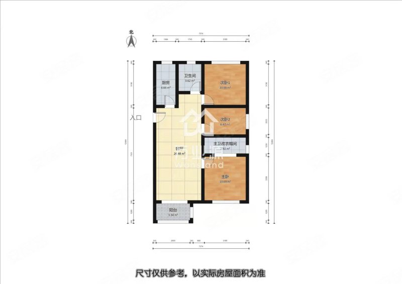 熙科柏悦山3室1厅2卫115㎡东南72万