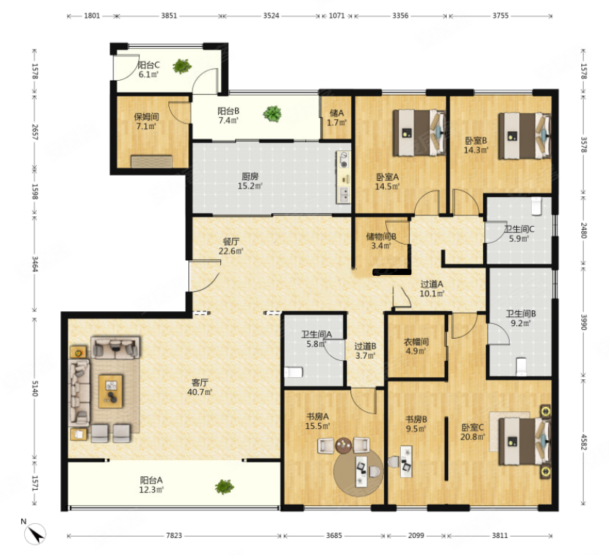 武汉天地云廷一期南北通透日照充足品质好