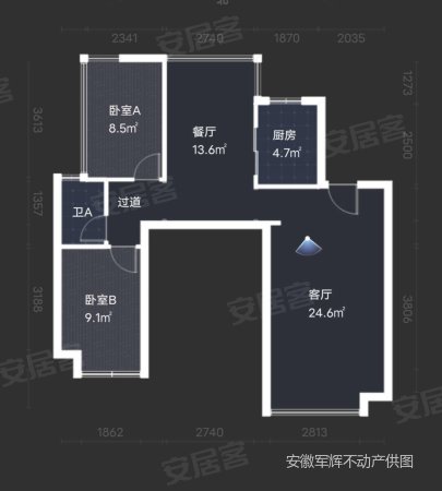 文德艺墅3室2厅2卫92.85㎡南110万