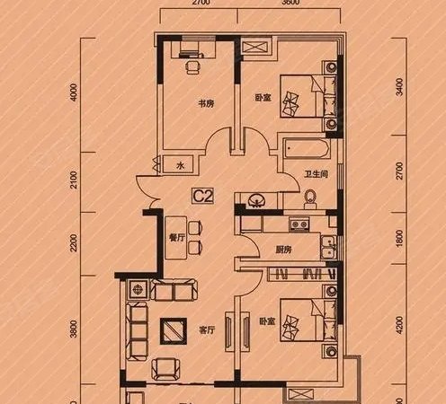 滨海首府精装大两室 实验小四十中 邻三叉街地铁出租房源真实图片