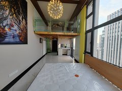 青岛崂山中韩崂山万象汇宜家旁 复式公寓 双面采光 拎包入住 双地铁出租房源真实图片