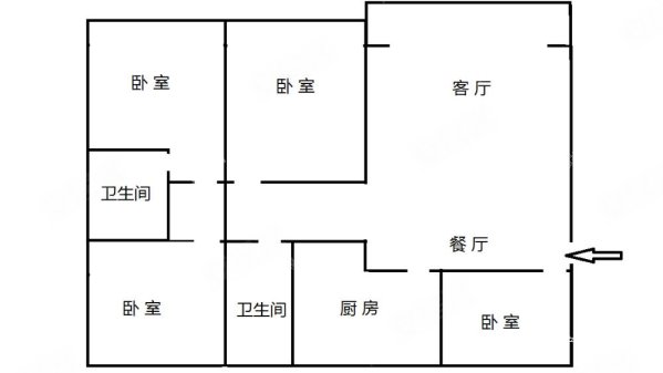 大通和苑4室2厅2卫143.09㎡南北63.8万