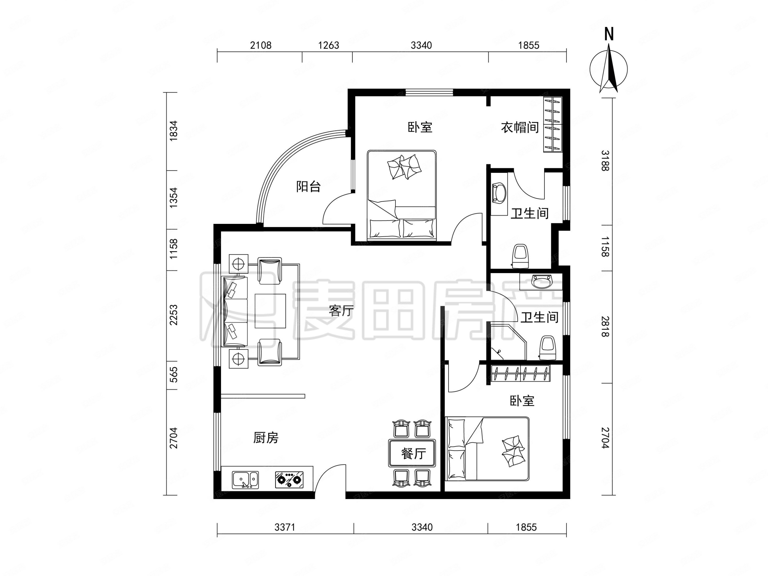 三全公寓满五商业配套成熟双卫格局临地铁