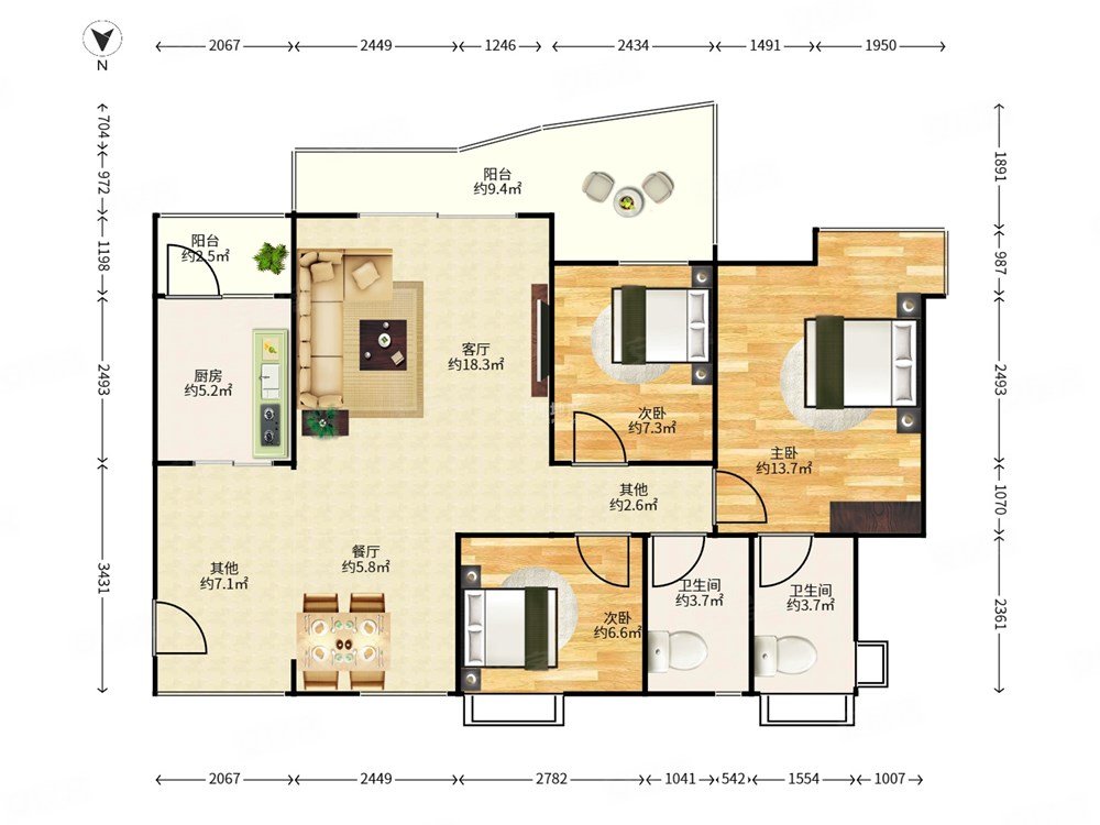 信义四期 锦绣园 精装三房 业主诚心出售  价格实在