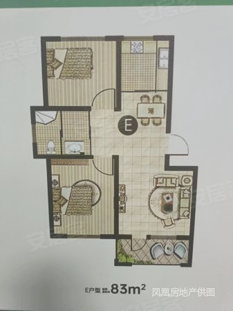 凤凰湖D区(凤凰小区500-719号)2室1厅1卫78.13㎡南北38万