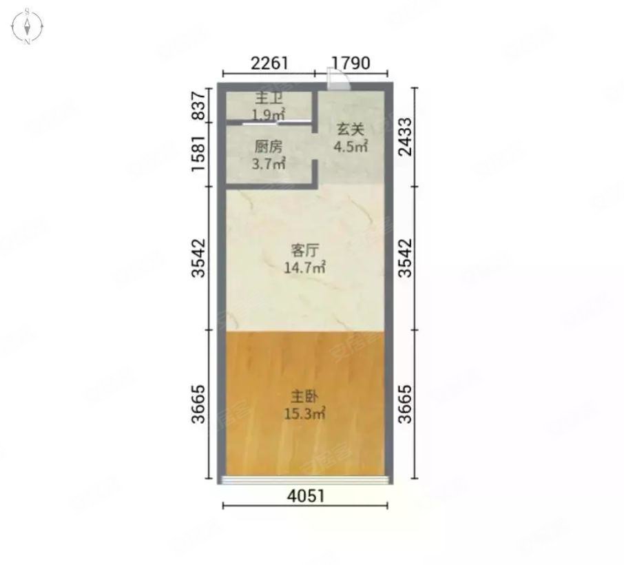 东江湾peo~中层~小区安静舒适~明厨~明卫~北户型